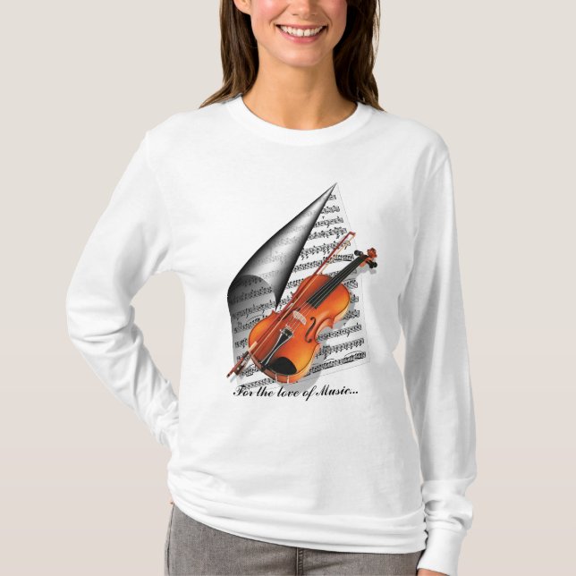 Für die Liebe von Musik T-Shirt (Vorderseite)