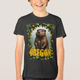 Für die Liebe von Oregon Tri-Blend Shirt