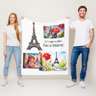 Für die Liebe von PARIS Fleecedecke