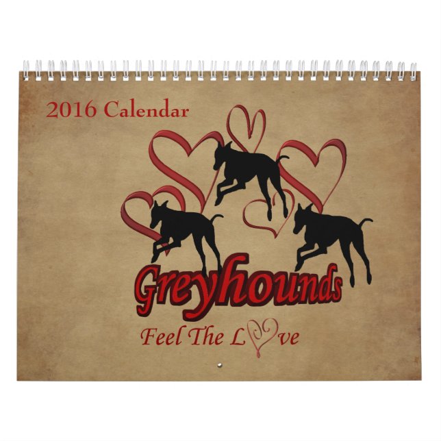 Für die Liebe von Windhunden Kalender (Titelbild)