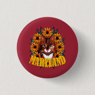 Für die Liebe zur Maryland Dreifarbenkatze  Button