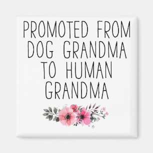Für die menschliche Oma Funny Floral Magnet