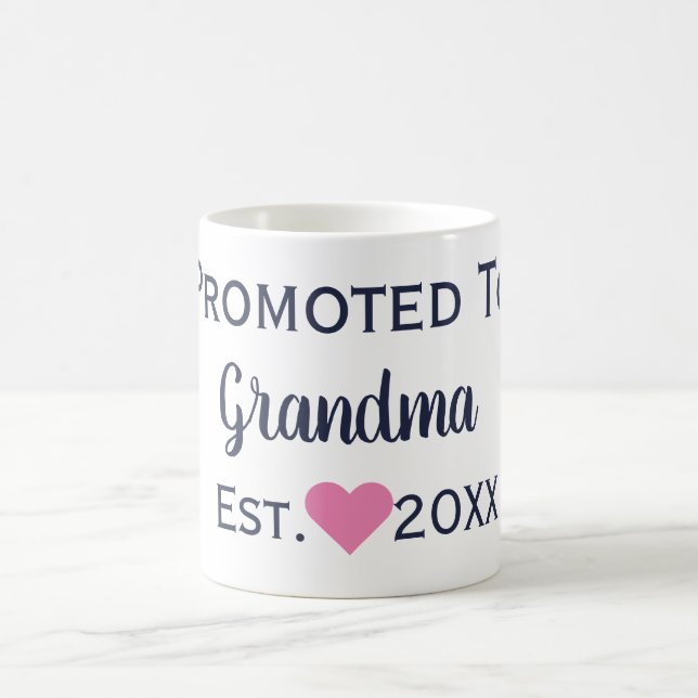 Für die Oma Navy & Pink Tasse (Mittel)