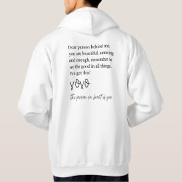 Für die Person hinter mir, liebe Person hinter mir Hoodie