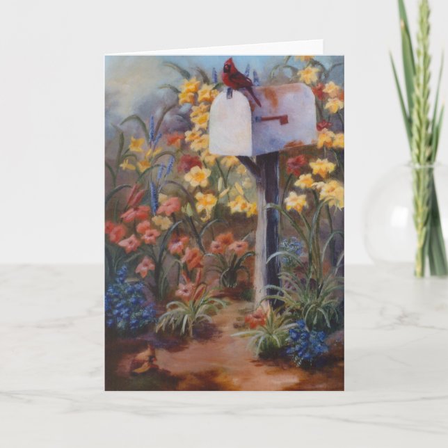 Für die Post Gewartet Kardinal Karte (Vorderseite)