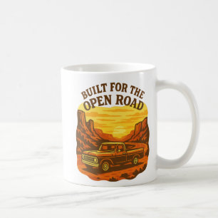 Für die Retro-LKW-Kunst der offenen Straße gebaut Kaffeetasse