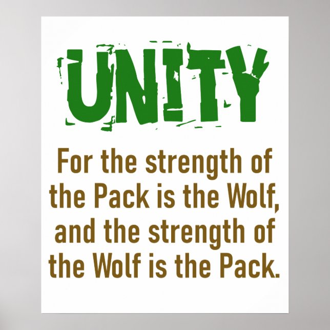 Für die Stärke des Pakets - Einheitssatz Poster (Vorne)