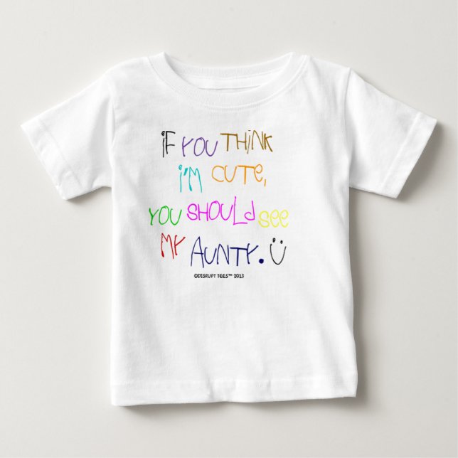 Für die Tante Baby T-shirt (Vorderseite)