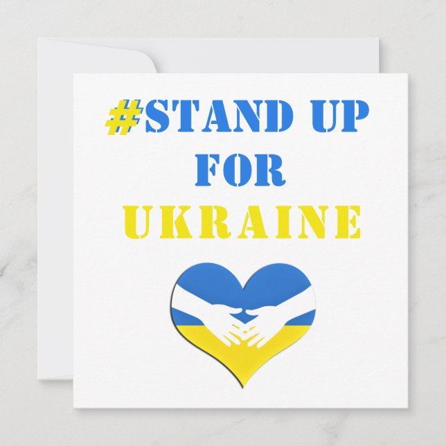# Für die Ukraine eintreten - Freiheit - ukrainisc (Vorderseite)