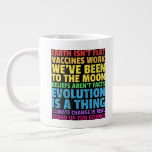 "Für die Wissenschaft eintreten" Jumbo-Tasse
