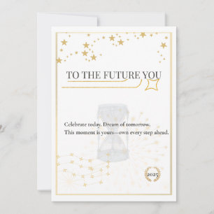 Für die Zukunft - Elegante Abschluss Card Einladung