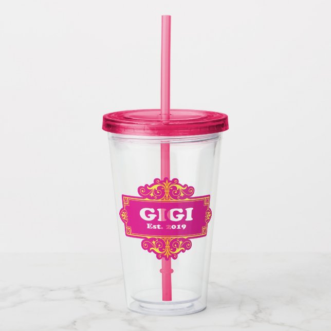 Für diese Sonderaktion "GiGi 2019" Acryltrinkbecher (Vorderseite)