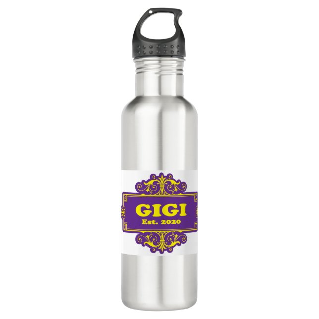 Für diese Sonderaktion "GiGi 2020" Edelstahlflasche (Vorderseite)