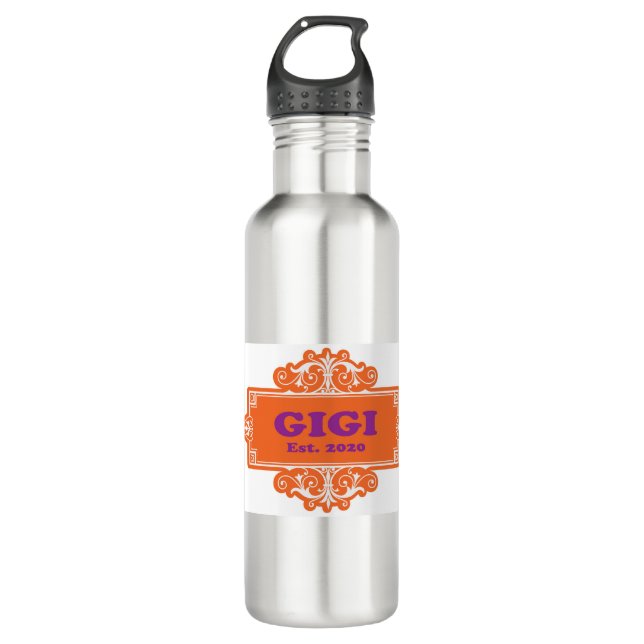 Für diese Sonderaktion "GiGi 2020" Edelstahlflasche (Vorderseite)