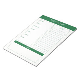 Für diese Woche - Wochenplaner - Jäger Green Notizblock
