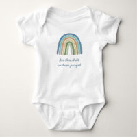 Für dieses Kind beteten wir Boho Rainbow Blue