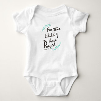 Für dieses Kind habe ich - christliches Baby Baby Strampler