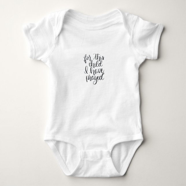 Für dieses Kind habe ich gebetet Baby Strampler (Vorderseite)