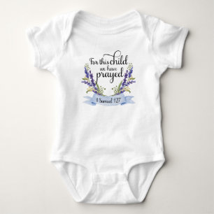 Für dieses Kind haben wir - 1:27 I Samuel gebetet Baby Strampler