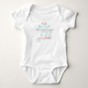 Für dieses Kind haben wir Bodysuit gebetet Baby Strampler
