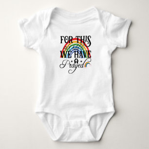 Für dieses Kind haben wir gebetet Baby Strampler
