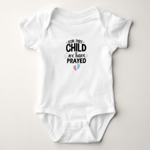 Für dieses Kind haben wir gebetet, Geschenk zur Ba Baby Strampler