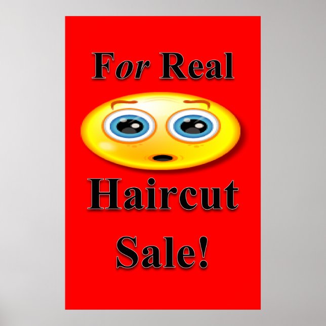 Für echte Frisur Salon Poster (Vorne)