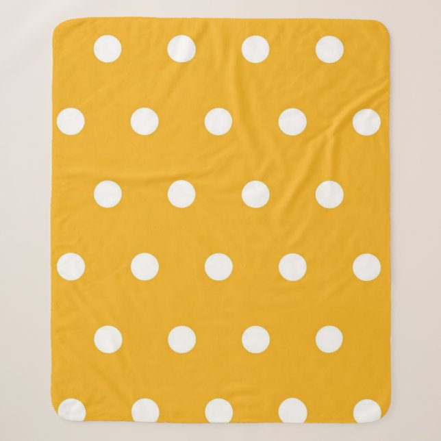 Für echte Liebhaber von Polka-Punkten Sherpadecke (Vorderseite)