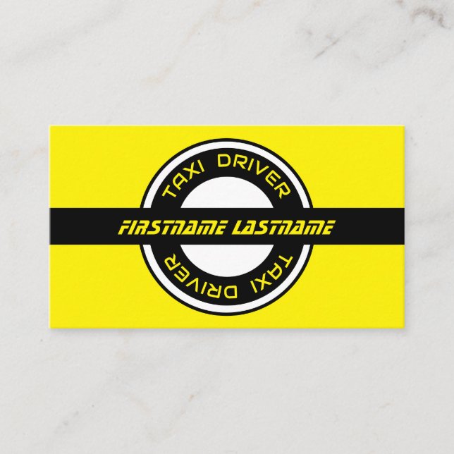 Für echte Taxifahrer Cabrio gelbes Taxi Visitenkarte (Vorderseite)