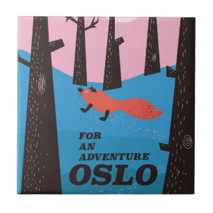 Für ein Abenteuer in Oslo Fliese