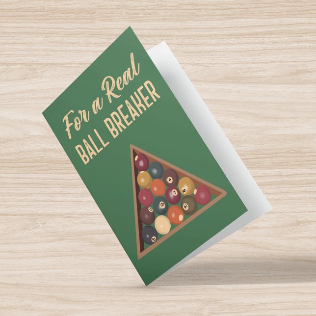 Für ein echtes Ball Breakfast Funny Pool Billard Karte (Von Creator hochgeladen)