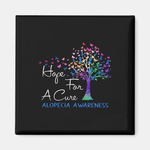 Für ein Heilmittel Alopezie Aufklärung Tree Band Magnet