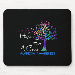 Für ein Heilmittel Alopezie Aufklärung Tree Band Mousepad