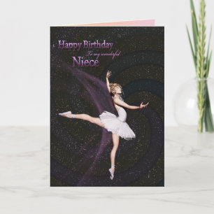 Für ein Niece eine Ballerina-Geburtstagskarte Karte