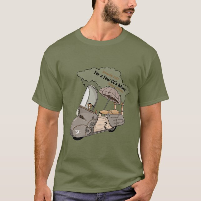Für ein paar CCs Mehr V Scooter Kundgebung Shirt (Vorderseite)