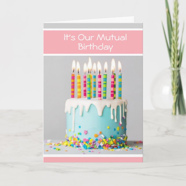 Für eine Geburtstagskarte Karte (Vorderseite)