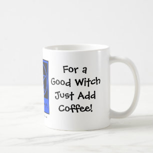 Für eine gute Hexe addieren Sie Kaffee Kaffeetasse