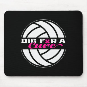 Für eine Heilung Brustkrebs Bewusstsein Volleyball Mousepad