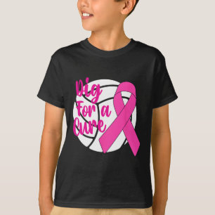 Für eine Heilung Brustkrebs Bewusstsein Volleyball T-Shirt