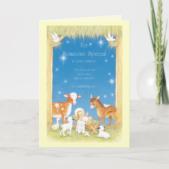 Für eine Sonderaktion Feiertagskarte (Vorderseite)