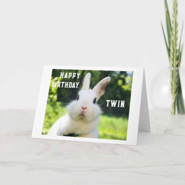 FÜR EINE "TWIN"-GEBURTSKARTE KARTE (Vorderseite)