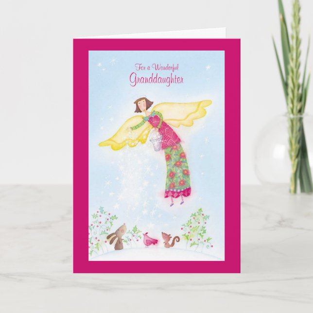 Für eine wunderbare Enkeltochter Feiertagskarte (Vorderseite)