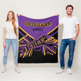 Für einen Chef 📣 - Lila, Gold und Schwarz Fleecedecke