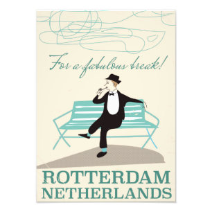 Für einen fantastischen Urlaub! Rotterdam, Niederl Fotodruck
