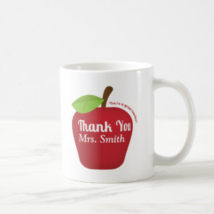 Für einen großartigen Lehrer, Apfel zum Dankeschön Kaffeetasse