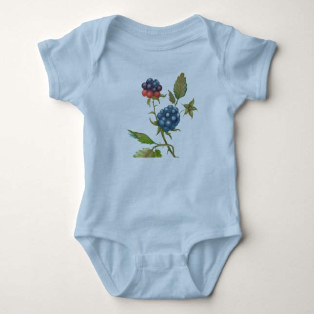 Für einen kleinen Jungen BlackBerry Beeren Baby Strampler (Vorderseite)