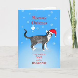 Für einen Sohn und Ehemann, Meowwy Weihnachten Kat