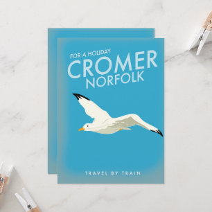 Für einen Urlaub Cromer Norfolk Zug Reiseplakat.