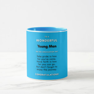 Für einen wunderbaren jungen Mann an seinem Abschl Tasse