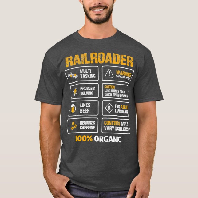 Für einen Zug und einen Eisenbahnlüfter Phantastis T-Shirt (Vorderseite)